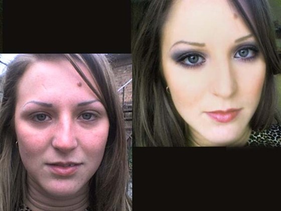 макияж и фотошоп: до и после